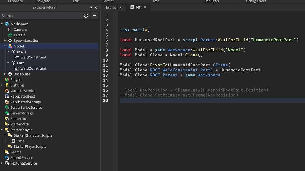 Only the model PrimaryPart is cloning - Scripting Support - Developer ...