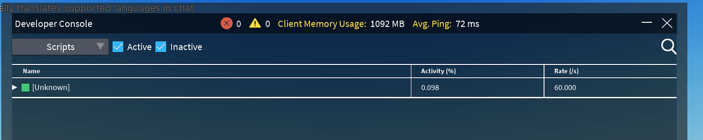 Is [Unknown] in the console scripts normal? - Scripting Support ...