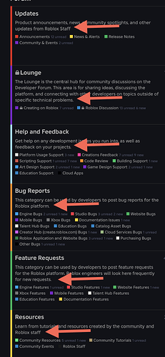 DevForum has typos on home page - Forum Bugs - Developer Forum | Roblox