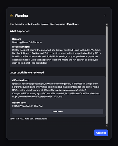 Falsely reported for rule breaking 