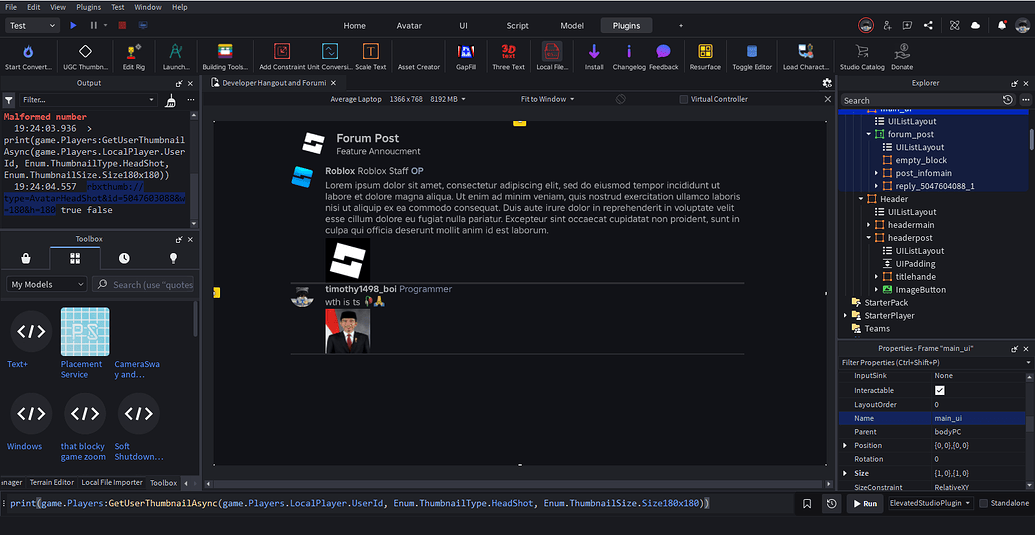 Roblox Devforum in Roblox - Creations Feedback - Developer Forum | Roblox