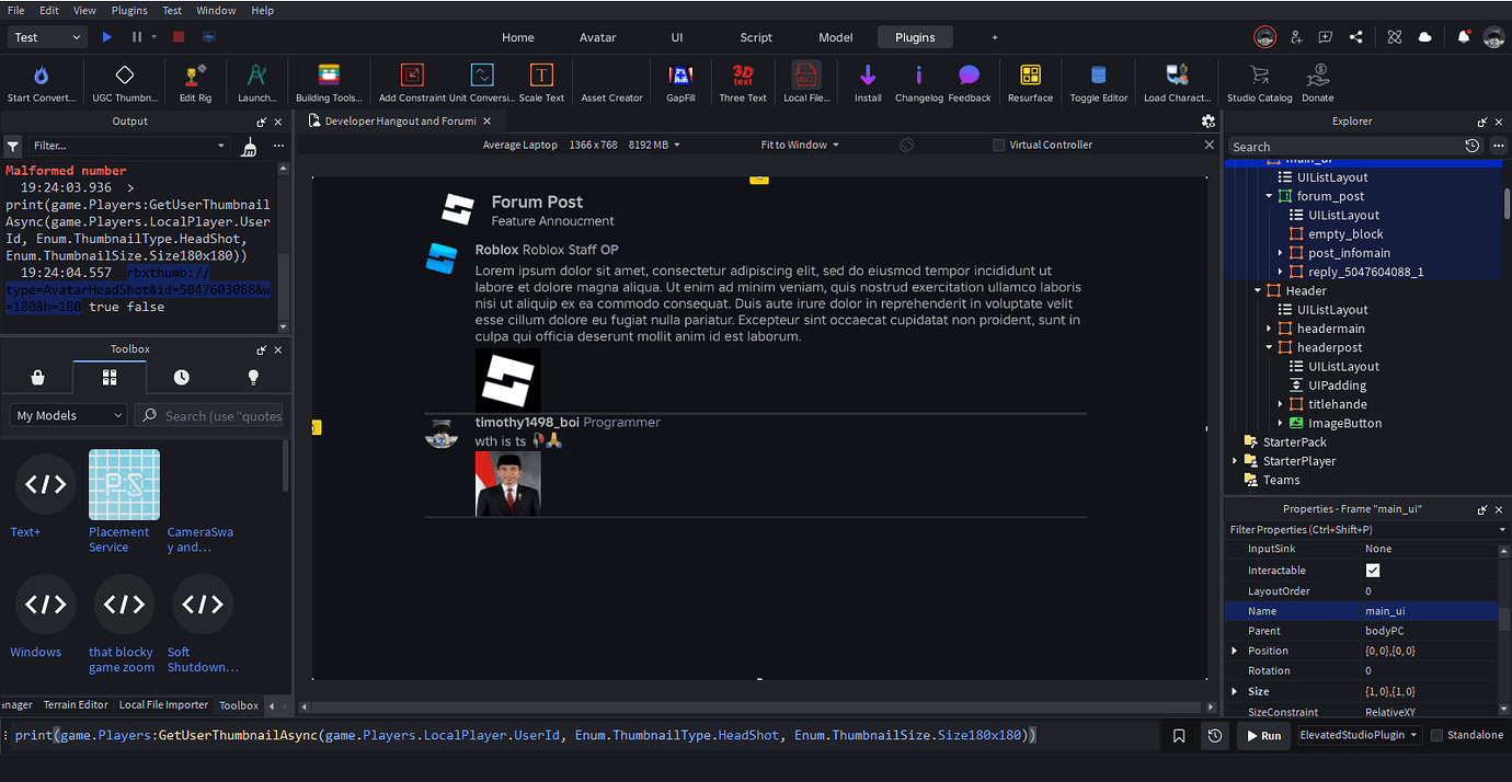 Roblox Devforum in Roblox - Creations Feedback - Developer Forum | Roblox