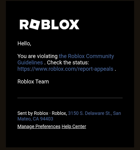 No violation o Roblox ToS? - Platform Usage Support - Developer