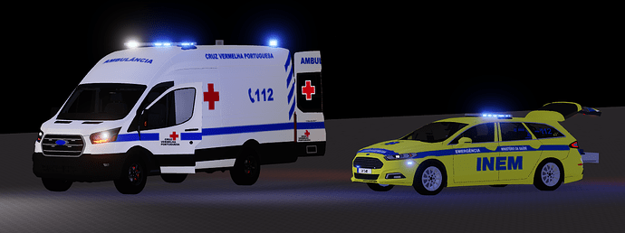 Ford Transit Cruz Vermelha Portuguesa & Ford Mondeo INEM