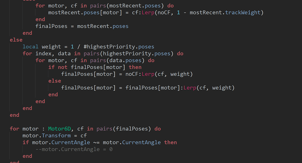 CFrame math with custom animation loader - Scripting Support ...