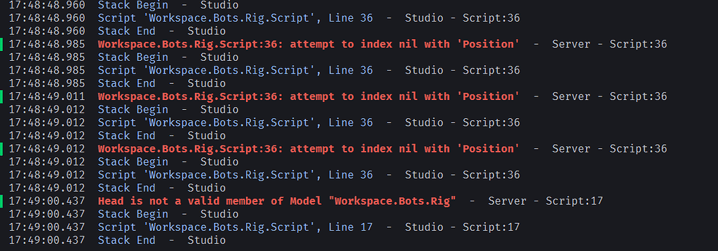 Sudden Error Wave - Scripting Support - Developer Forum | Roblox