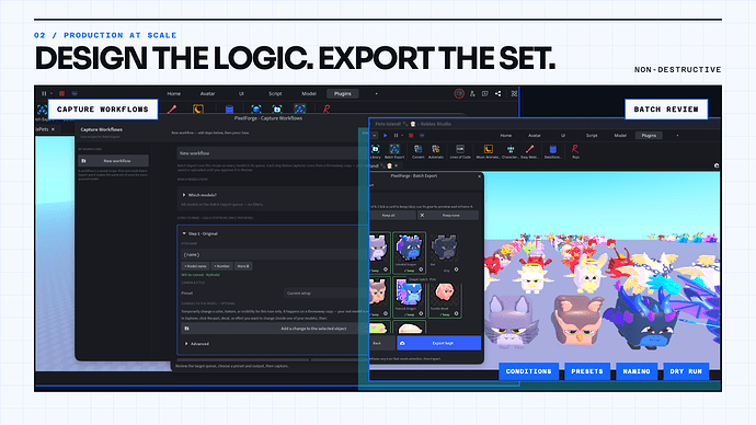 Batch Export and non-destructive Capture Workflows