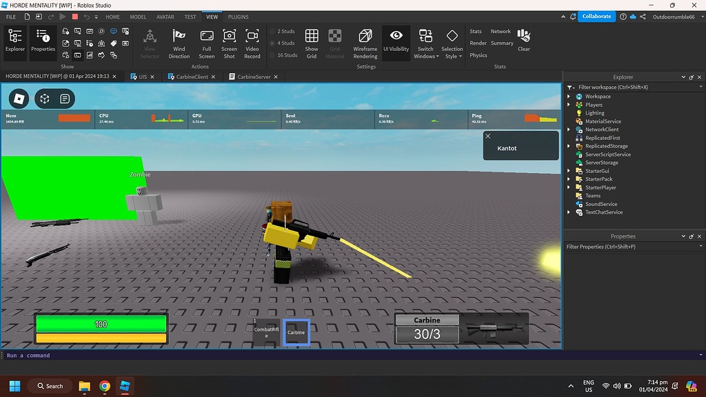 High Position In Line Roblox Different Beam end position on Client and Server side - Scripting ...