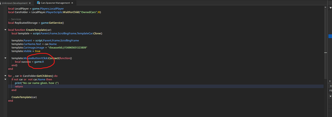 No error in script editor for missing statement - Studio Bugs ...
