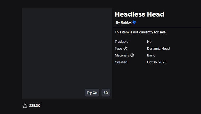 Headless Head Removed From Account During Dynamic Face Rollout ...