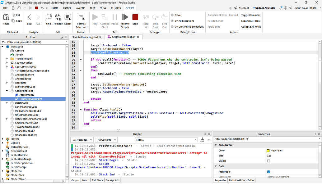 Remote Function Receiving Nil for an Argument - Scripting Support ...
