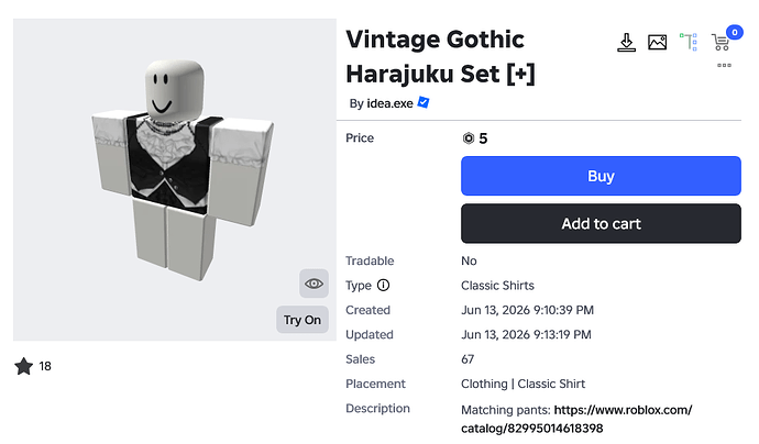 Screenshot 2026-07-12 at 11-15-33 Vintage Gothic Harajuku Set - Roblox