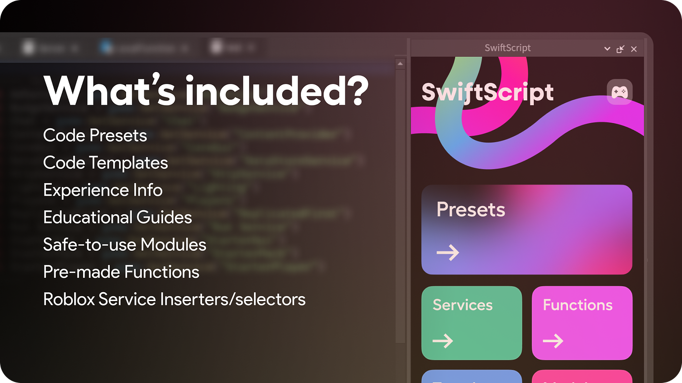 SwiftScript Plugin - Community Resources - Developer Forum | Roblox