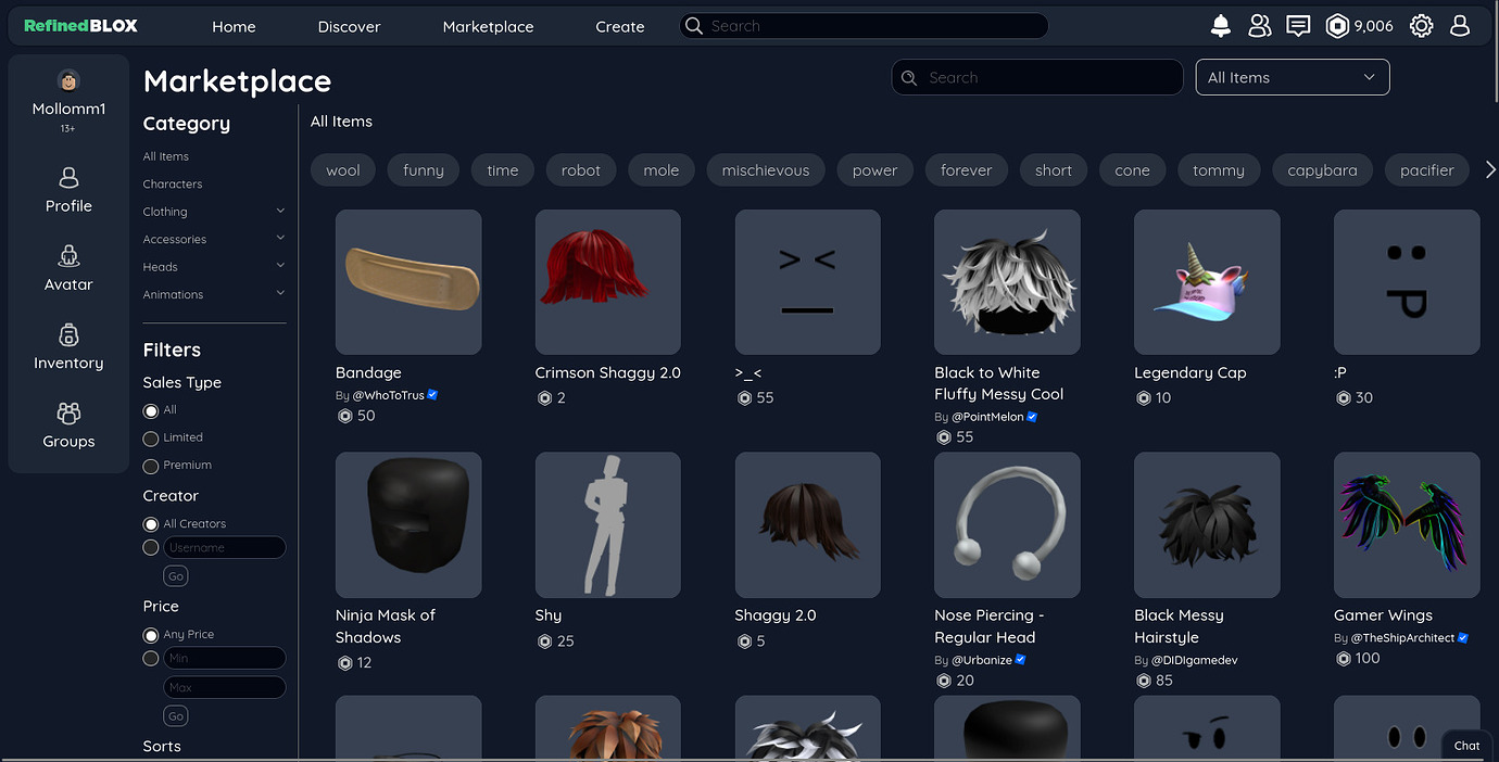 [0.7] Refinedblox - A Simple and Modern CSS theme, For the Roblox ...