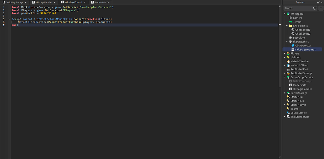 Skip Stage script working on PlayTest but not Public? - Scripting ...