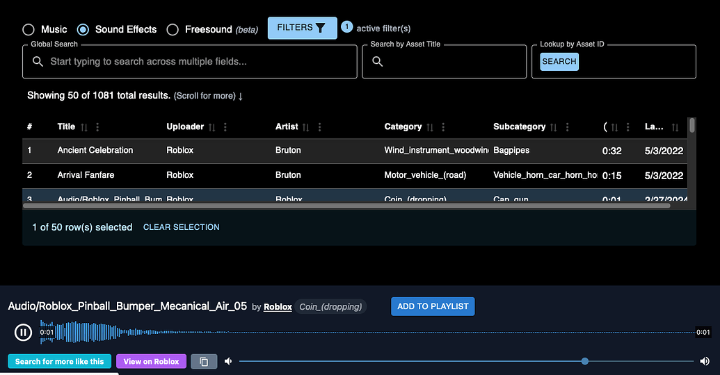 New Search Tool For Roblox Audio Discovery Community Resources 2 1035x540 