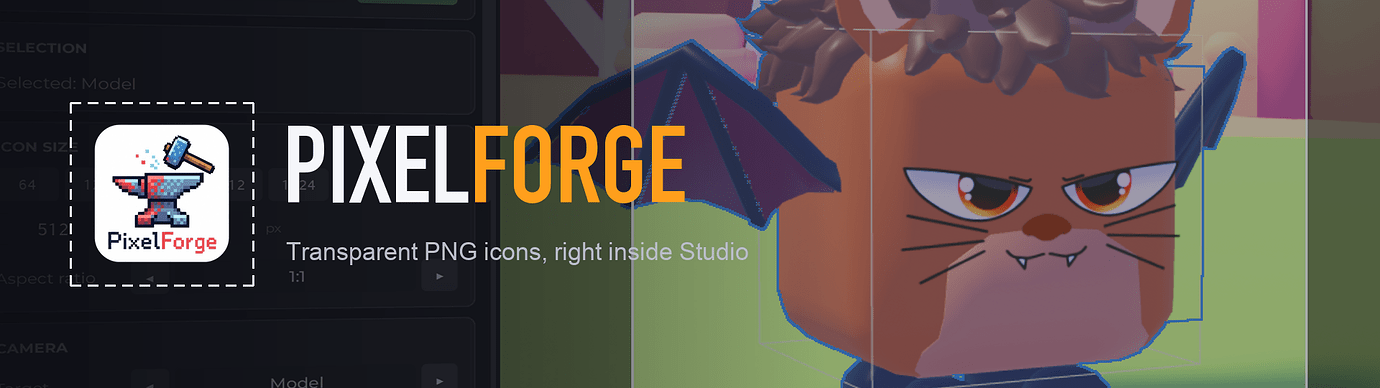 Pixelforge Icon PixelForge - turn any model into a transparent PNG icon, inside Studio ...