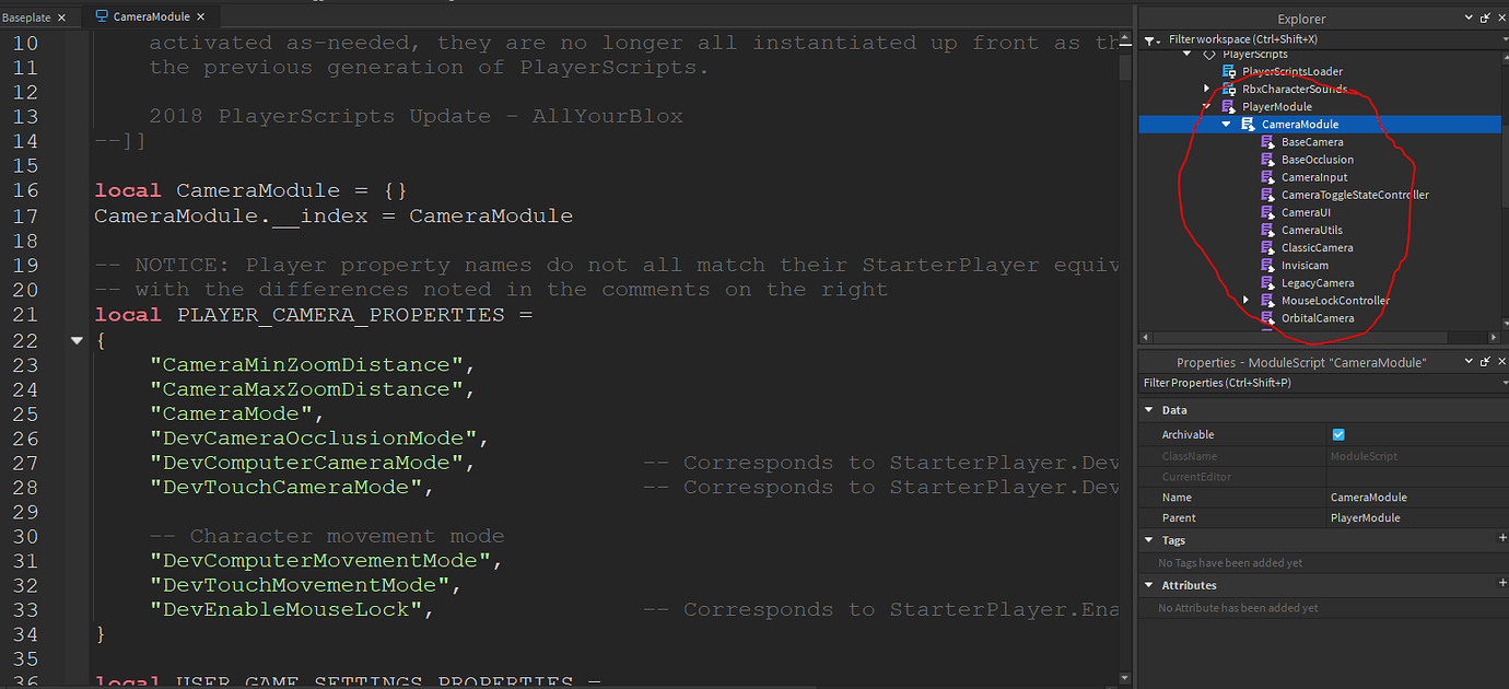 Locking part to camera - Scripting Support - Developer Forum | Roblox
