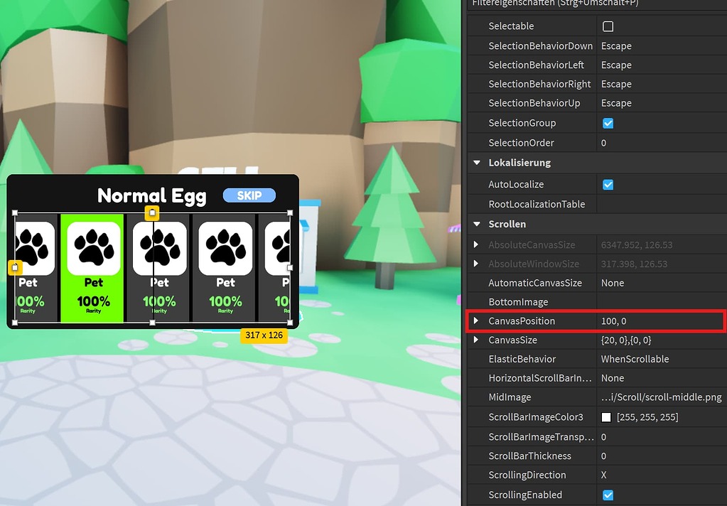 Relative CanvasPosition? - Scripting Support - Developer Forum | Roblox
