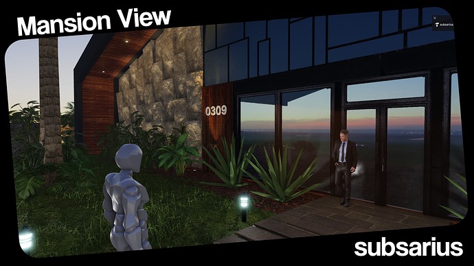 Entrance door, View 04.