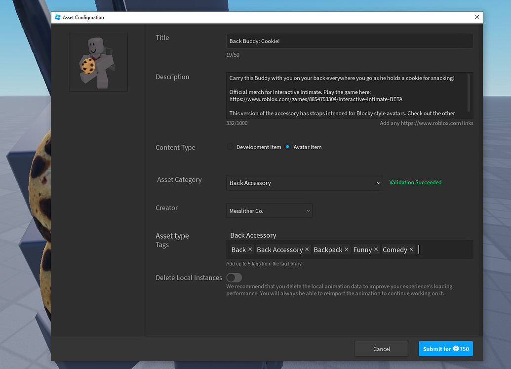 Help! - UGC Creator Not Allowed To Upload Items To Own Group - Platform ...