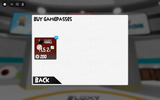 Gamepass menu