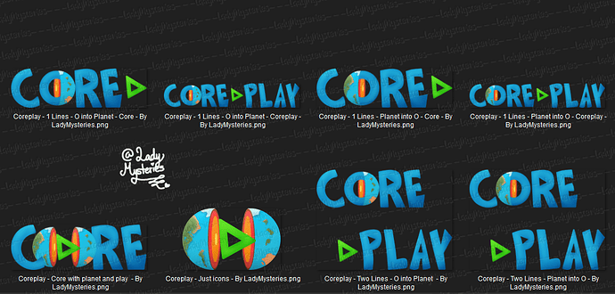 Coreplay Logos by LadyMysteries