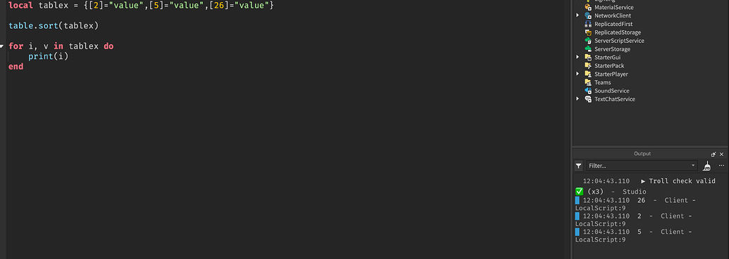 Table in loop executes backwards - Scripting Support - Developer Forum ...