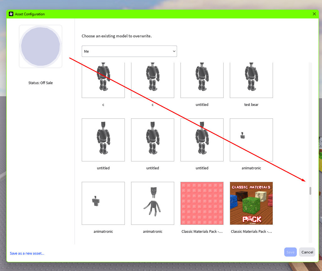 Ability To Pin models in the Configuration/Update Menu - Studio