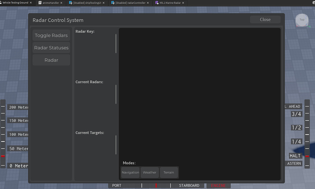 Ship radar toggle UI, WIP - Creations Feedback - Developer Forum | Roblox