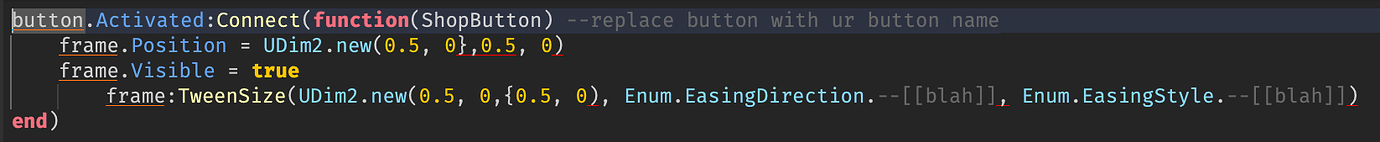How can I implement a Tween within my GUI? Please help - Scripting ...