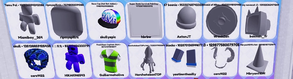 Items uploaded through IE-Creation have missing textures in