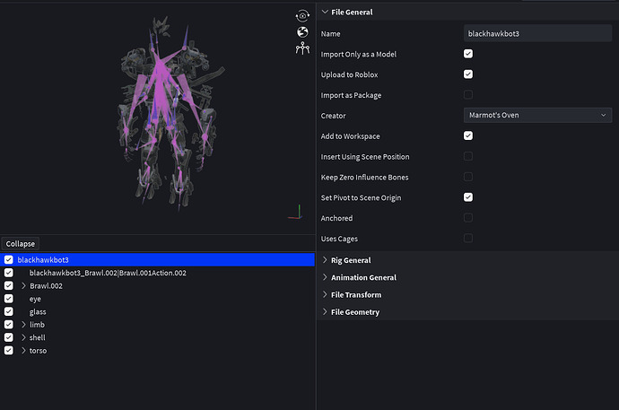 Skinned meshes not being imported correctly - Studio Bugs - Developer ...