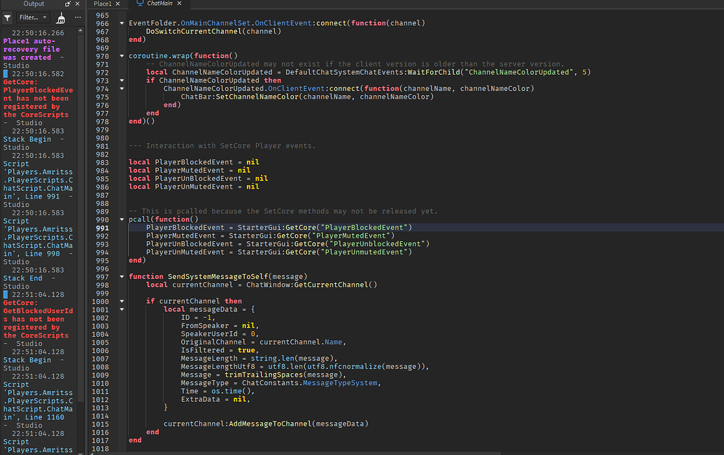 How do I fix this error on legacy chat? - Scripting Support - Developer ...