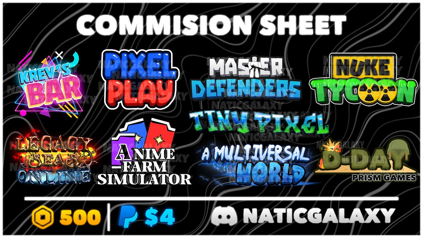 Logo Commissions Pricing? - Art Design Support - Developer Forum | Roblox