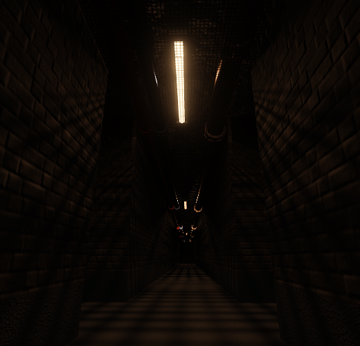 "I hope I don't get lost in these long tunnels..."