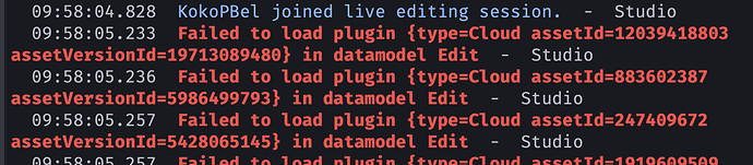 99% of my plugins don't load - Studio Bugs - Developer Forum | Roblox