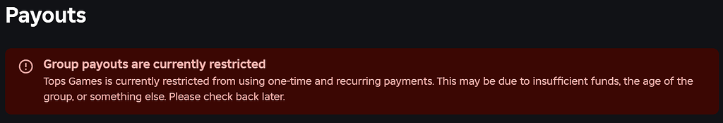 Roblox group funds locked for over a week - Platform Usage Support ...