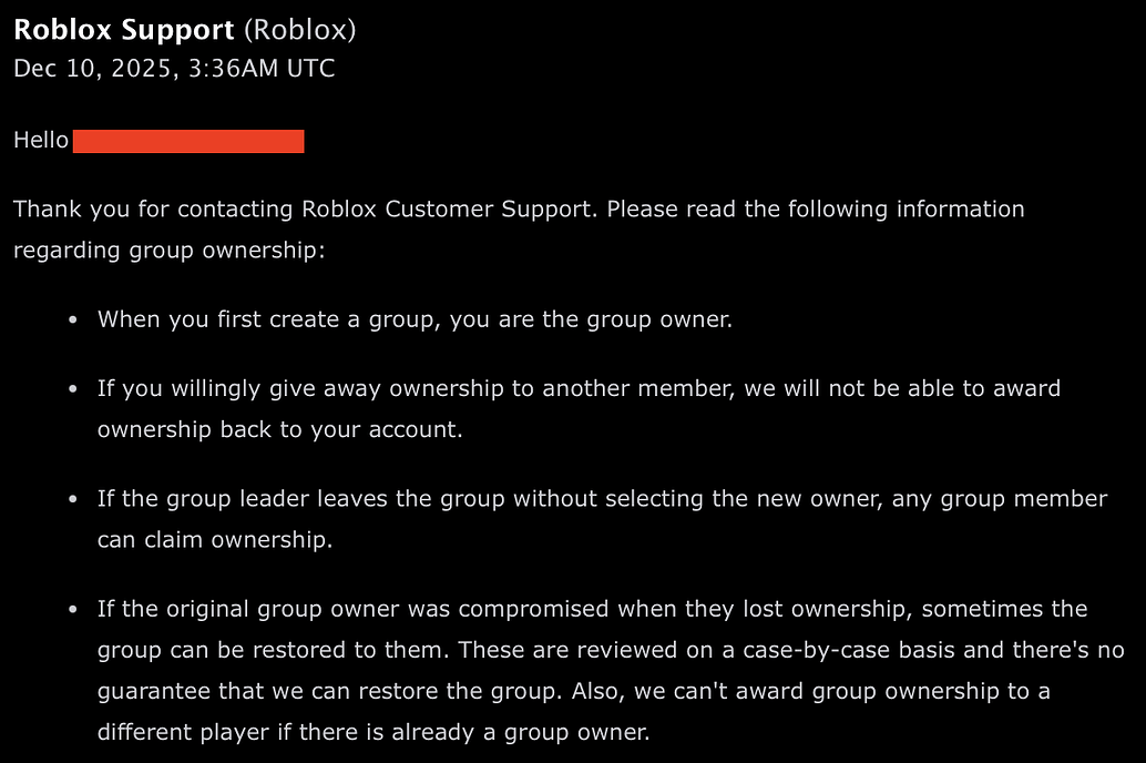 Roblox Refuses To Restore 5 Years Of Work A 13 5M Visits Game 2 1034x688 
