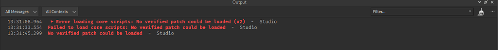 Studio won't let me playtest, errors when I try - Platform Usage ...
