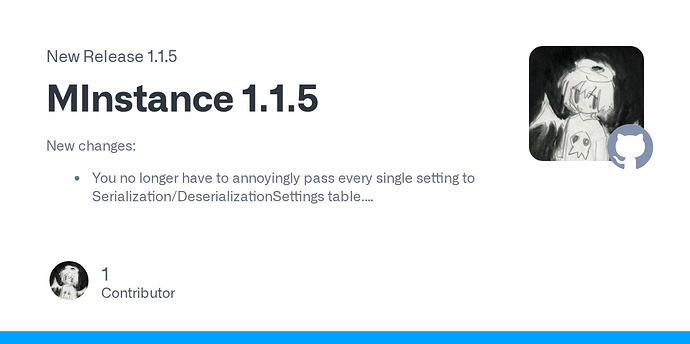 (NEW UPDATE!) An ultra optimized Instance Serializer that can serialize ...