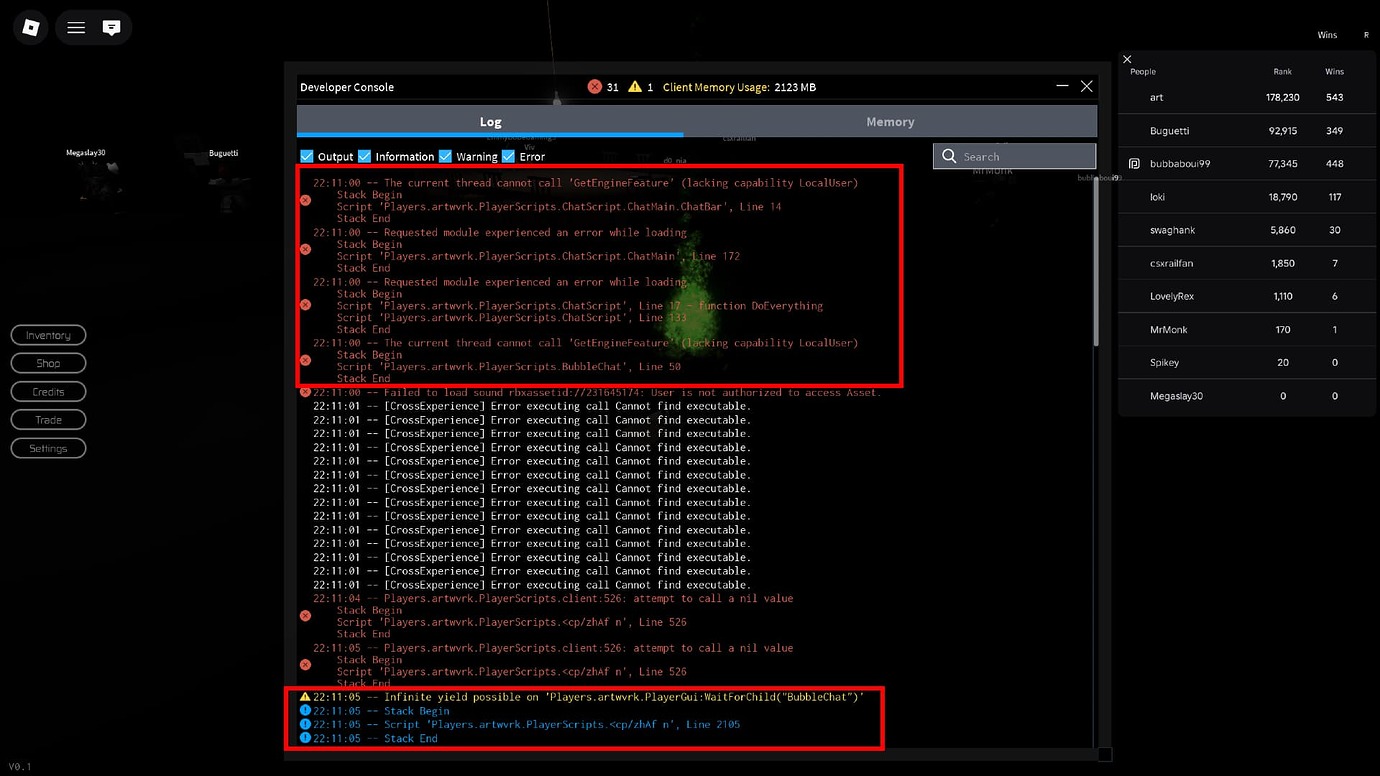 The current thread cannot call 'GetEngineFeature' (lacking capability ...