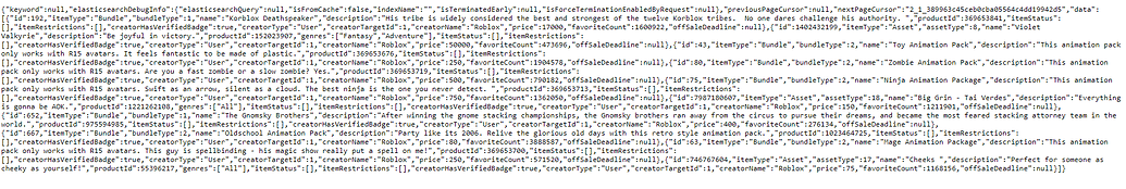 Avatar Catalog API issue - Scripting Support - Developer Forum | Roblox