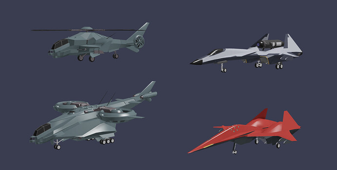 Low poly models