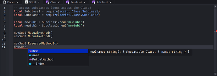Subclass method not showing Autocomplete - Scripting Support ...