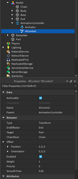 IK Control issue, Rig, Bug? - Scripting Support - Developer Forum | Roblox