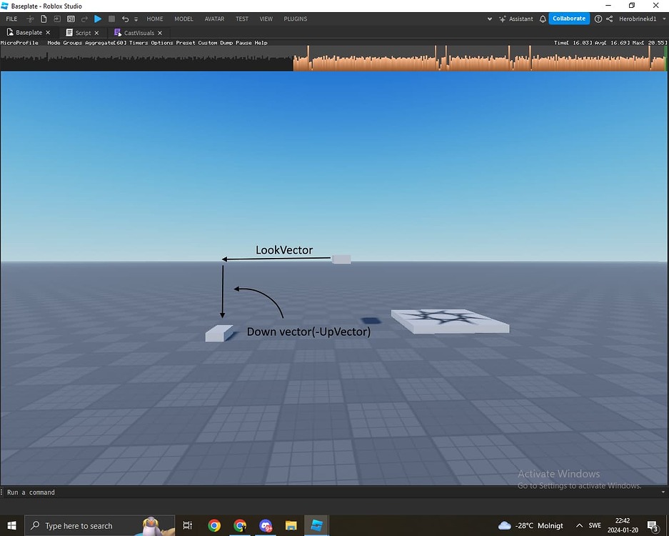 Vector math help - Scripting Support - Developer Forum | Roblox