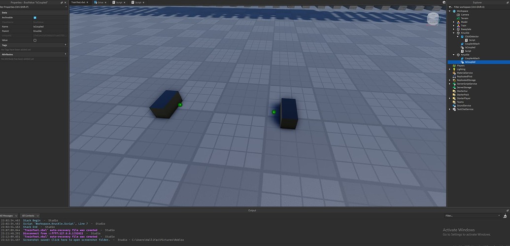 Simple Train Coupler Debugging Help - Scripting Support - Developer ...