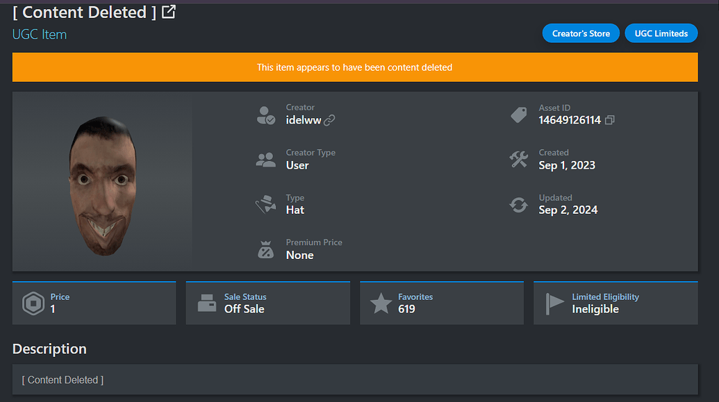 Archived Item gets moderated - Catalog Asset Bugs - Developer Forum ...