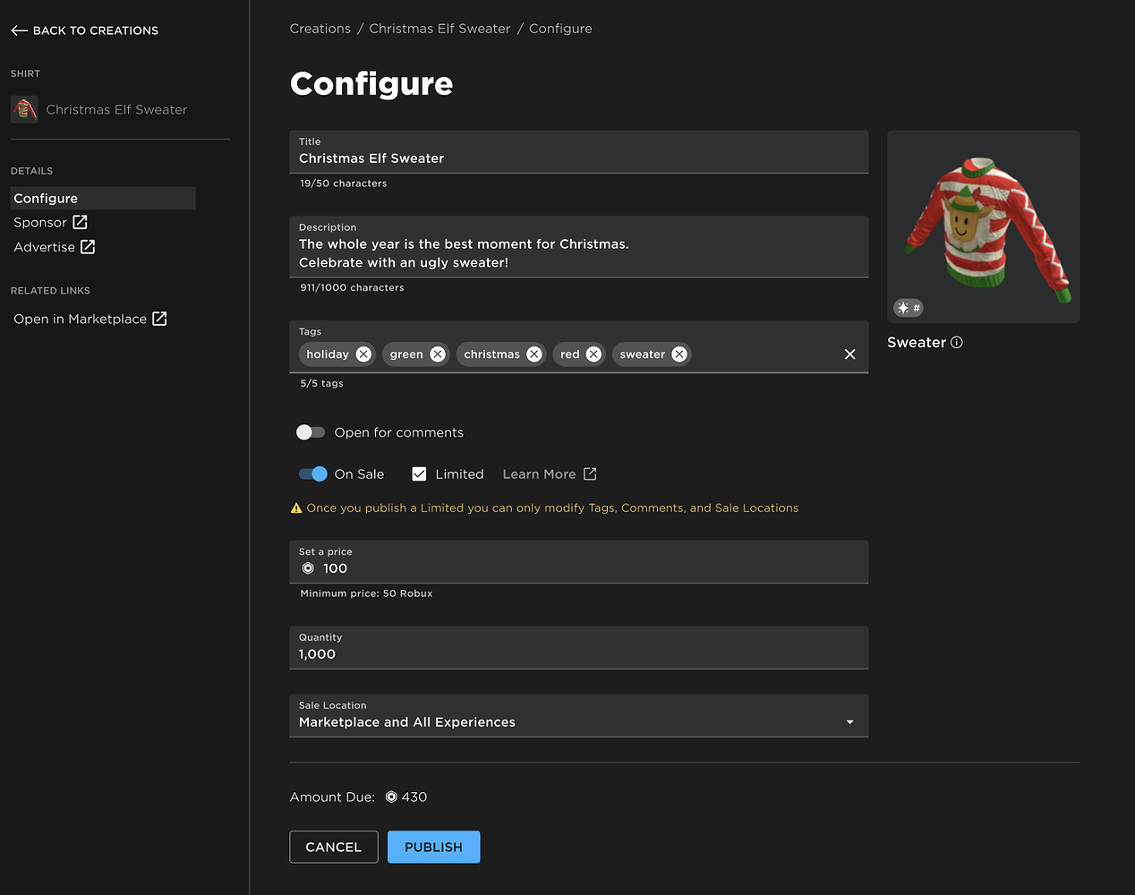 Announcing Limiteds for the UGC Program [Marketplace] - Announcements ...